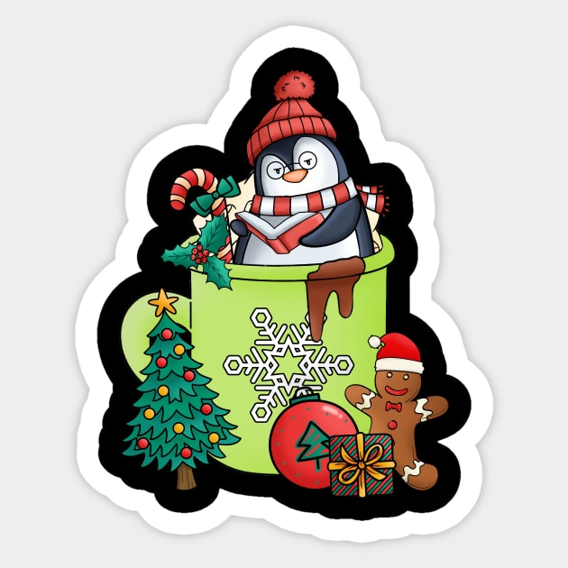 Cute and Lovely Animals with Christmas Vibes Sticker by Gomqes